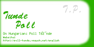 tunde poll business card